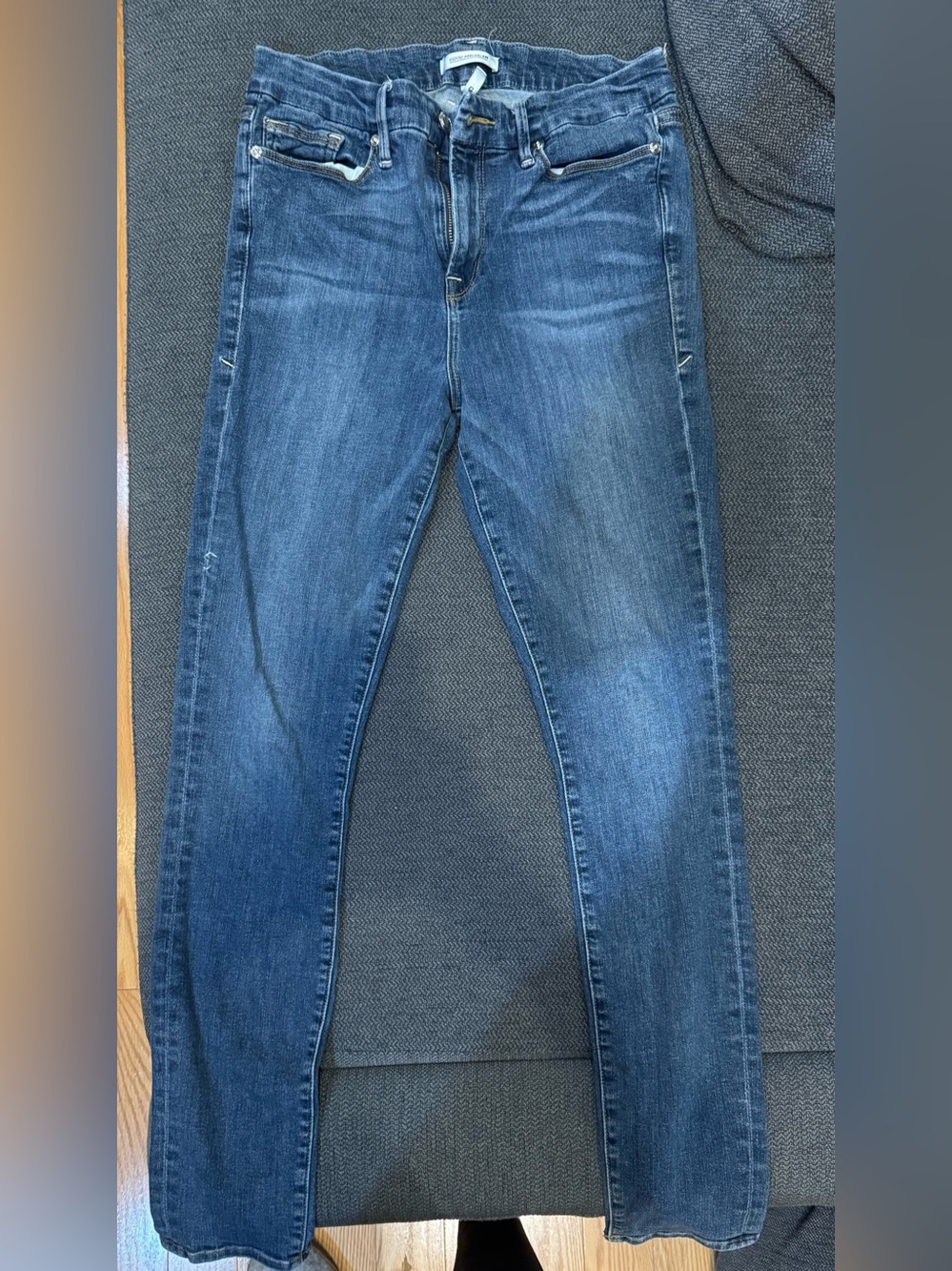 Good American Good Legs Dark Blue Skinny Jeans